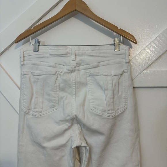 Rag & Bone Nina High Rise Skinny Ankle Flare Denim Jeans White Sz 33 - Picture 7 of 13